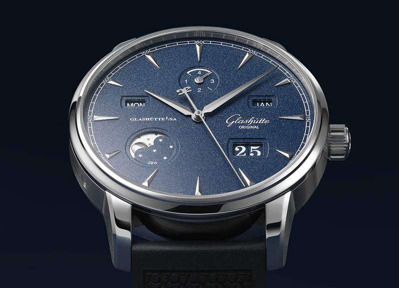 隆重推出：格拉蘇蒂原創(chuàng) Senator Excellence Perpetual Calendar Bucherer “藍色版本”腕表-復刻表