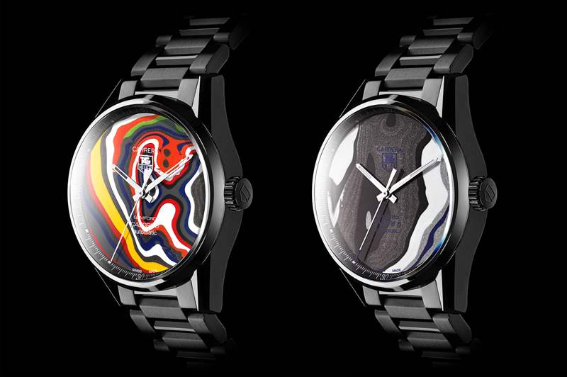 泰格豪雅隆重推出:BWD X Black Badger Fordite Carrera 5系列-復(fù)刻表