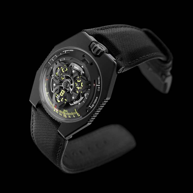 小眾手表：URWERK UR-100時空個性夜光手表-復(fù)刻表