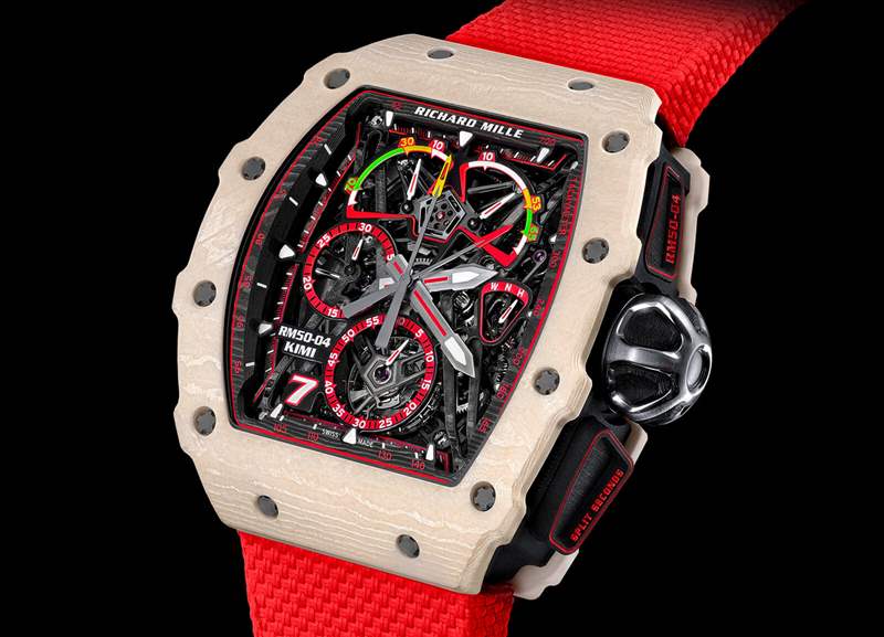 理查德米勒RM 50-04 Tourbillon Split-Seconds Chronograph Kimi R?ikk?nen手表-復(fù)刻表