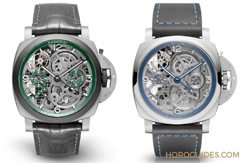 華麗撞色！紅金殼配鍍藍(lán)面｜Panerai Luminor陀飛輪兩地時(shí)間紅金腕表-PAM01060-復(fù)刻表