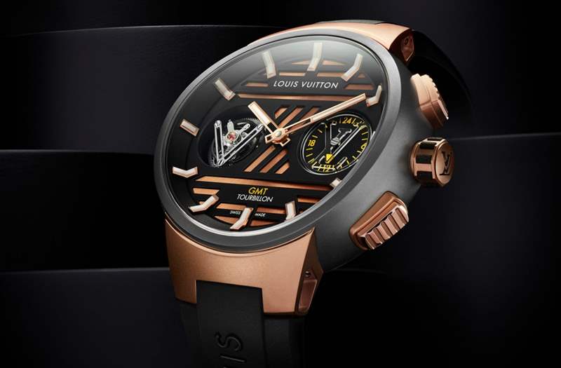 Louis Vuitton Tambour Curve GMT Flying Tourbillon｜注入現(xiàn)代風格的對稱美學-復刻表