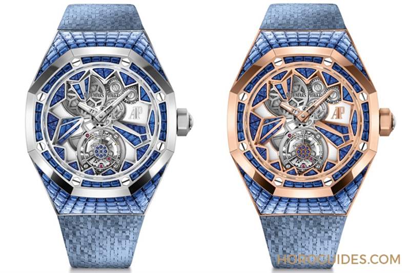 冰藍版VS.彩虹版，愛彼皇家橡樹概念系列飛行陀飛輪腕表新作寶石滿鑲閃耀登場-復刻表