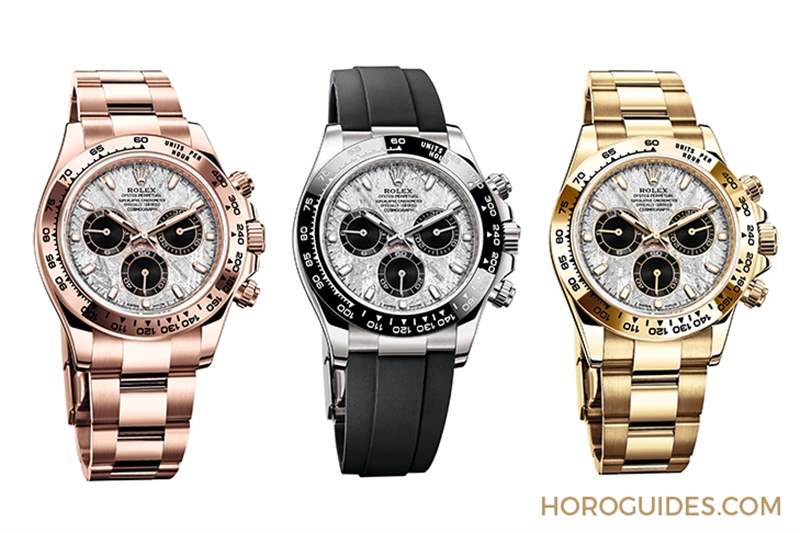 隕石面搭上陶瓷圈｜ROLEX三款貴金屬隕石面Daytona Cosmograph-復(fù)刻表