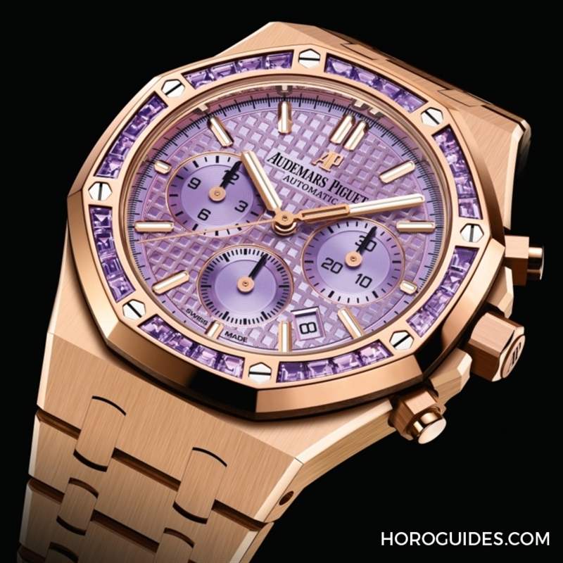 紫水晶圈！霜金彩虹圈！這是愛彼皇家橡樹表系里的盛世美顏-復刻表