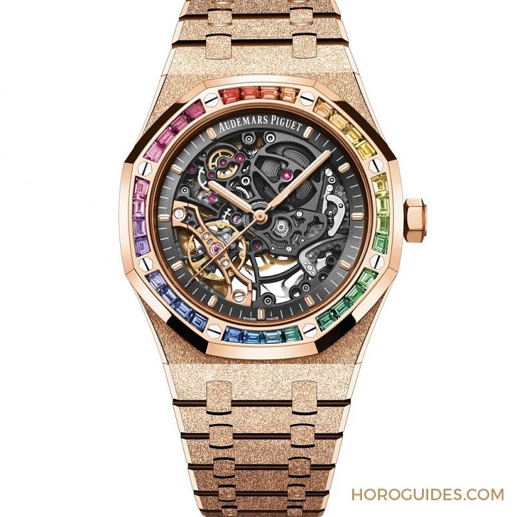 紫水晶圈！霜金彩虹圈！這是愛彼皇家橡樹表系里的盛世美顏-復刻表