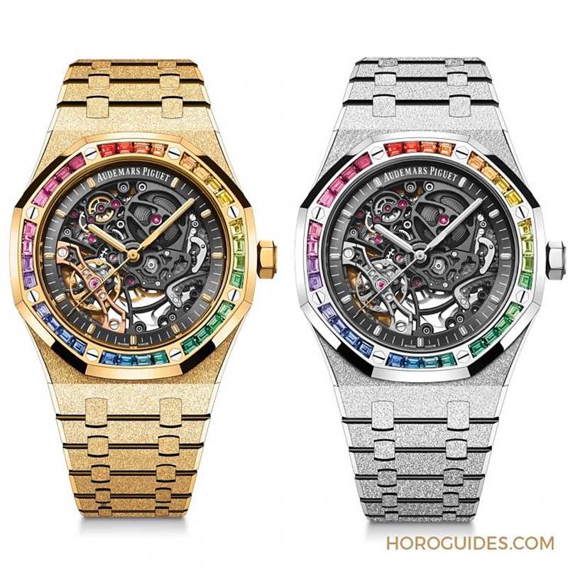 紫水晶圈！霜金彩虹圈！這是愛彼皇家橡樹表系里的盛世美顏-復刻表