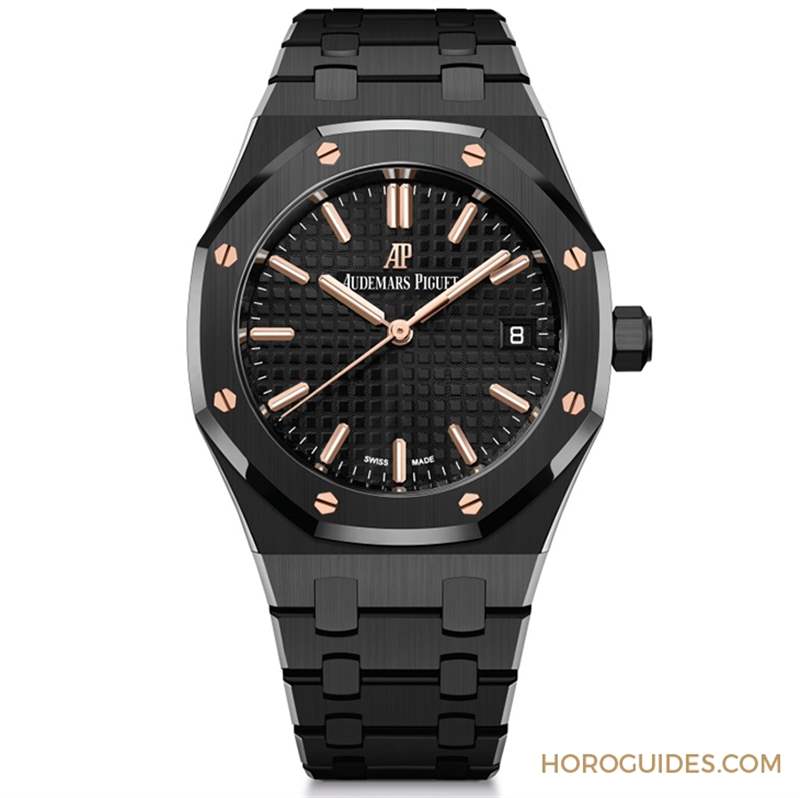 愛彼新作連發(fā)！皇家橡樹34mm自動(dòng)上鏈腕表-黑陶瓷款＆淺藍(lán)面霜金款-復(fù)刻表