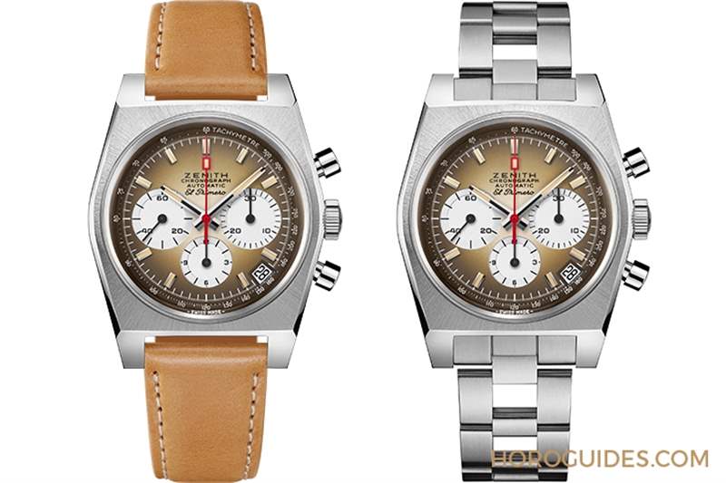 暖棕煙熏調面盤｜ZENITH Chronomaster Revival A385復刻版腕表-復刻表