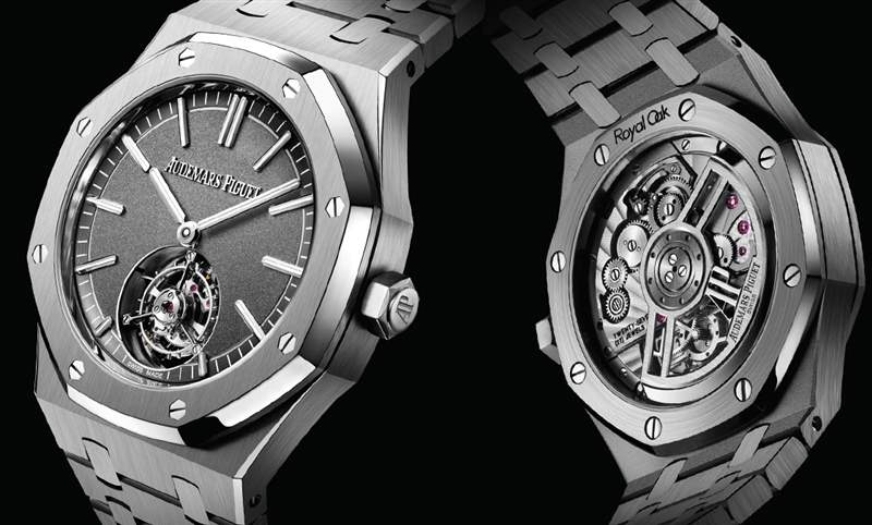 愛彼皇家橡樹首款自動(dòng)上鏈飛行陀飛輪現(xiàn)身，罕見鈦金屬款話題加碼-復(fù)刻表