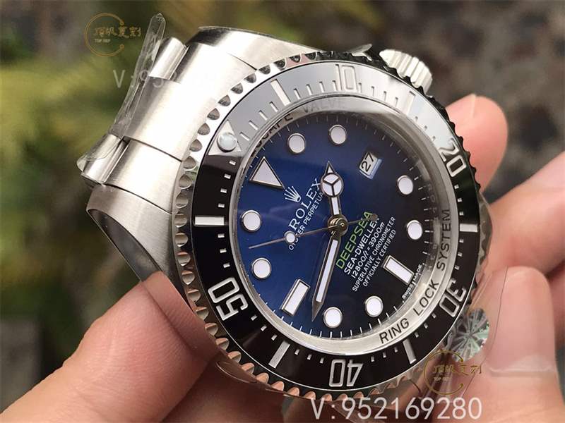 AR廠勞力士漸變藍(lán)鬼王v2版腕表復(fù)刻做工怎么樣對(duì)比n廠漸變鬼王-復(fù)刻表