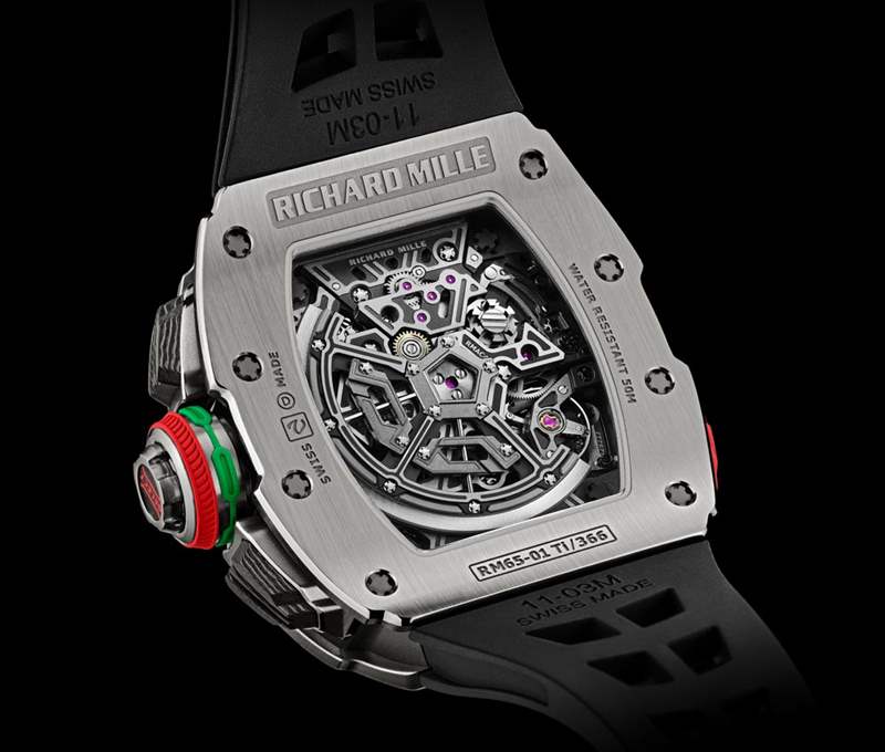 理查德·米勒 RM 65-01 自動(dòng)追針鈦金屬計(jì)時(shí)碼表-復(fù)刻表