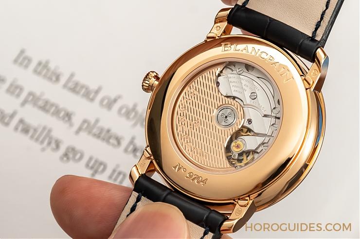 一身斯文下的獨(dú)門本事｜寶珀Villeret午夜藍(lán)全日歷月相與超薄腕表-復(fù)刻表