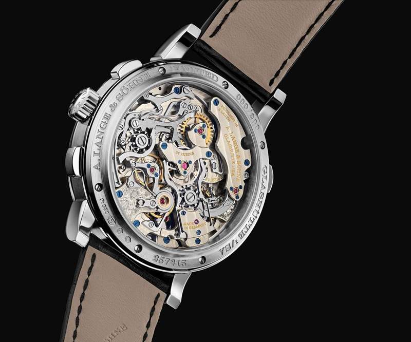 頂級奢華材質(zhì)的代名詞！朗格1815 Rattrapante鉑金款-復(fù)刻表