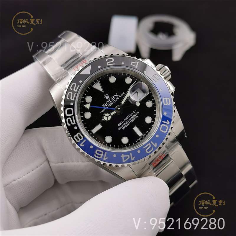 N廠勞力士格林尼治國米藍黑圈復刻表3186機芯做工評測-復刻表