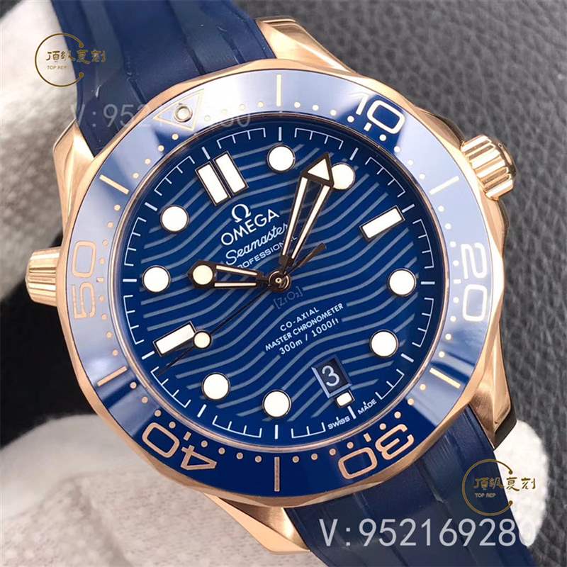 VS廠歐米茄海馬300「尊享版」全玫瑰金藍盤復刻表做工怎么樣-復刻表