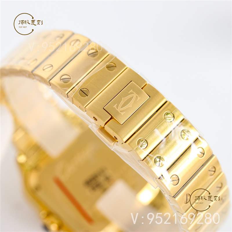 GF廠卡地亞35mm中號山度士復(fù)刻表新品做工評測-復(fù)刻表