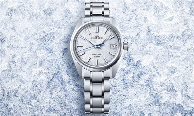 淡藍面盤呈現巖手山「融雪」美景，Grand Seiko 44GS首款白鋼材質-復刻表