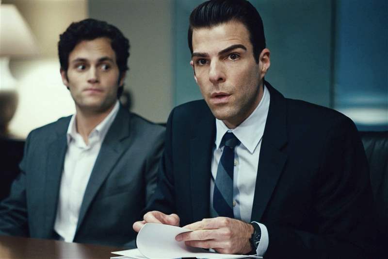 看電影扎卡里·昆托（Zachary Quinto）在“追加保證金”中佩戴保時(shí)捷設(shè)計(jì)計(jì)時(shí)碼表預(yù)測(cè)金融危機(jī)-復(fù)刻表