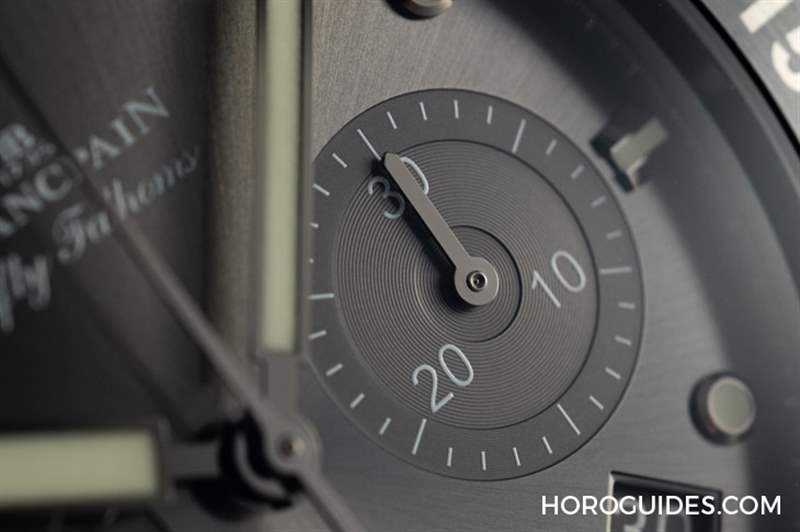 18K紅金藍(lán)面、23級鈦灰面，Blancpain五十噚深潛器飛返計時碼表兩款延伸新作-復(fù)刻表