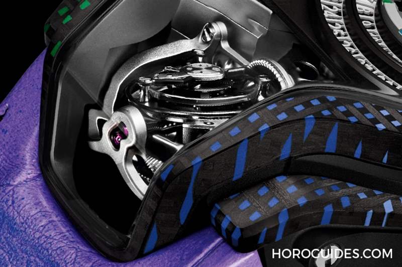 為碳纖維表殼編織出彩虹色調：宇舶MP-09雙軸陀飛輪5天動力儲存腕表-復刻表