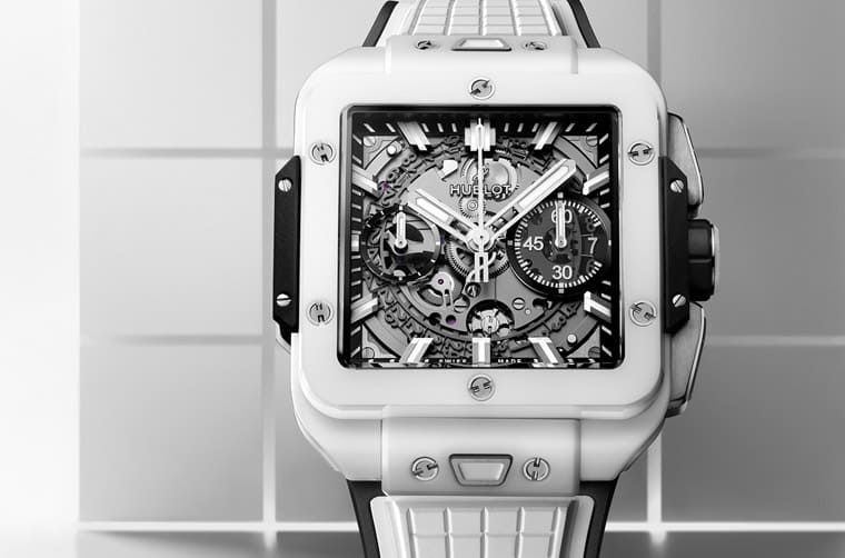 宇舶Square Bang計時表搭配藍寶石或陶瓷材質(zhì)突顯獨特方形美學-復(fù)刻表