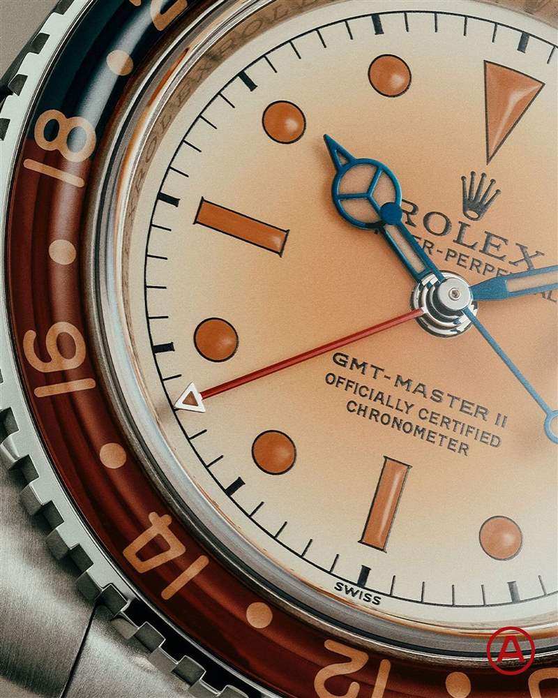 勞力士GMT百事圈改裝成偽古董手表老千表主命名「Uncatchable」-復(fù)刻表