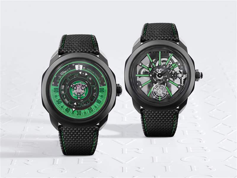 寶格麗推出全新Octo Roma系列腕表：巴黎釘紋表盤、中央飛行陀飛輪、虎眼石鑲嵌機(jī)芯-復(fù)刻表