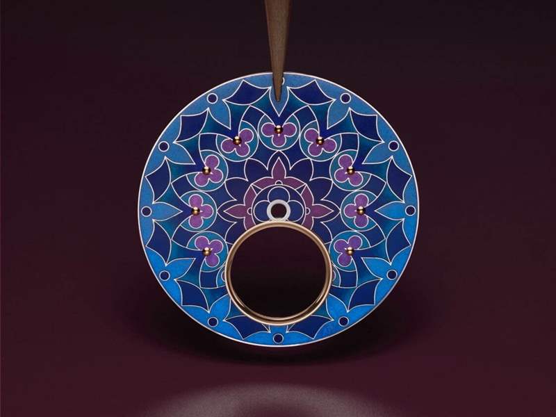 Louis Vuitton推出Tambour Moon Flying Tourbillon Kaleidoscope飛行陀飛輪腕表：琺瑯萬花筒-復(fù)刻表