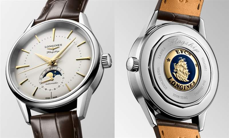 優(yōu)雅美學(xué)新添月相功能|浪琴表LONGINES Flagship Heritage旗艦復(fù)刻系列月相腕表-復(fù)刻表