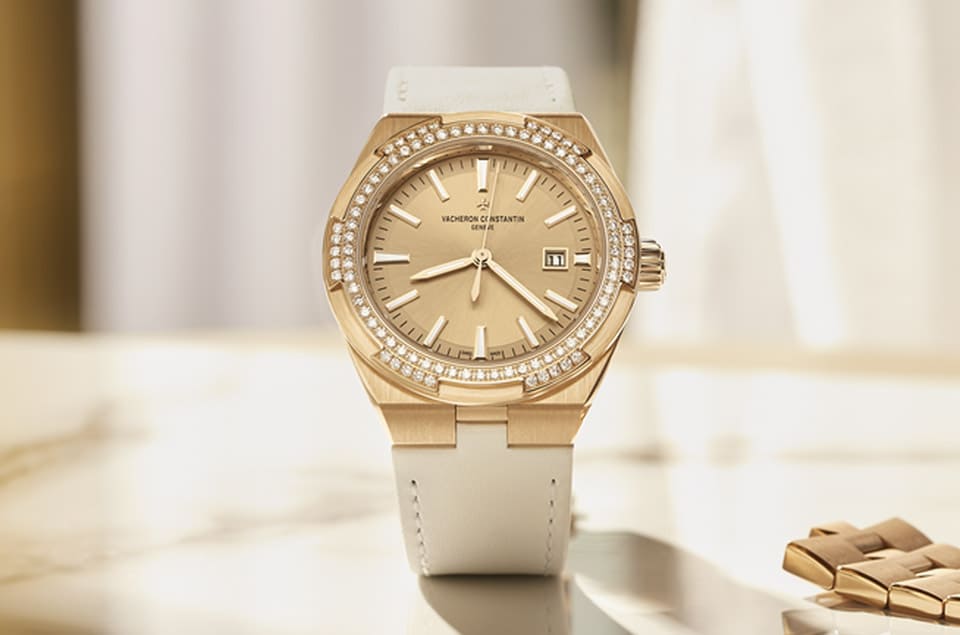 江詩丹頓中性尺寸Overseas自動表再追加粉紅金面盤款式向現(xiàn)代女性探險精神致敬-復(fù)刻表