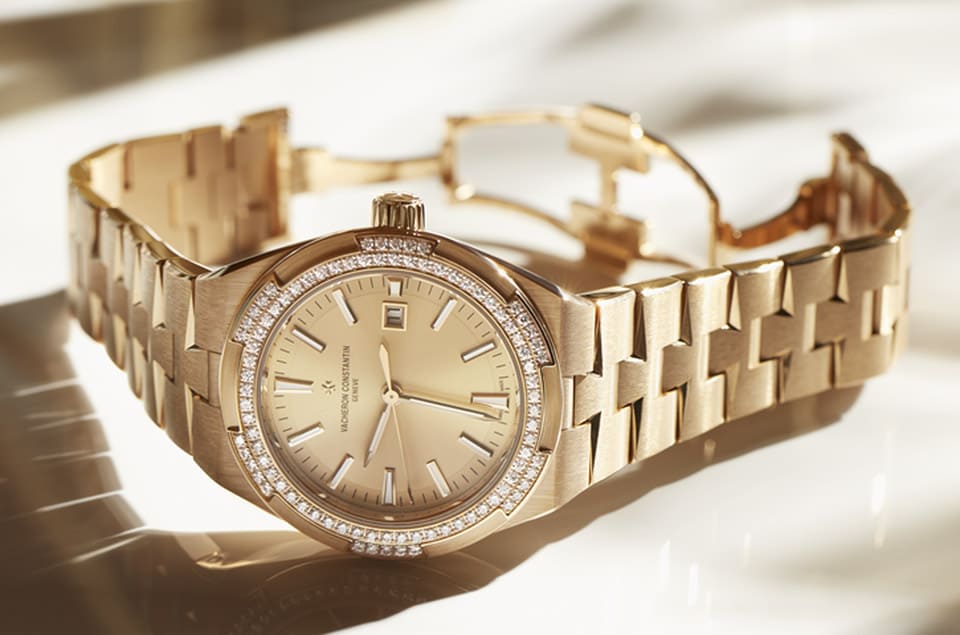 江詩丹頓中性尺寸Overseas自動表再追加粉紅金面盤款式向現(xiàn)代女性探險精神致敬-復(fù)刻表