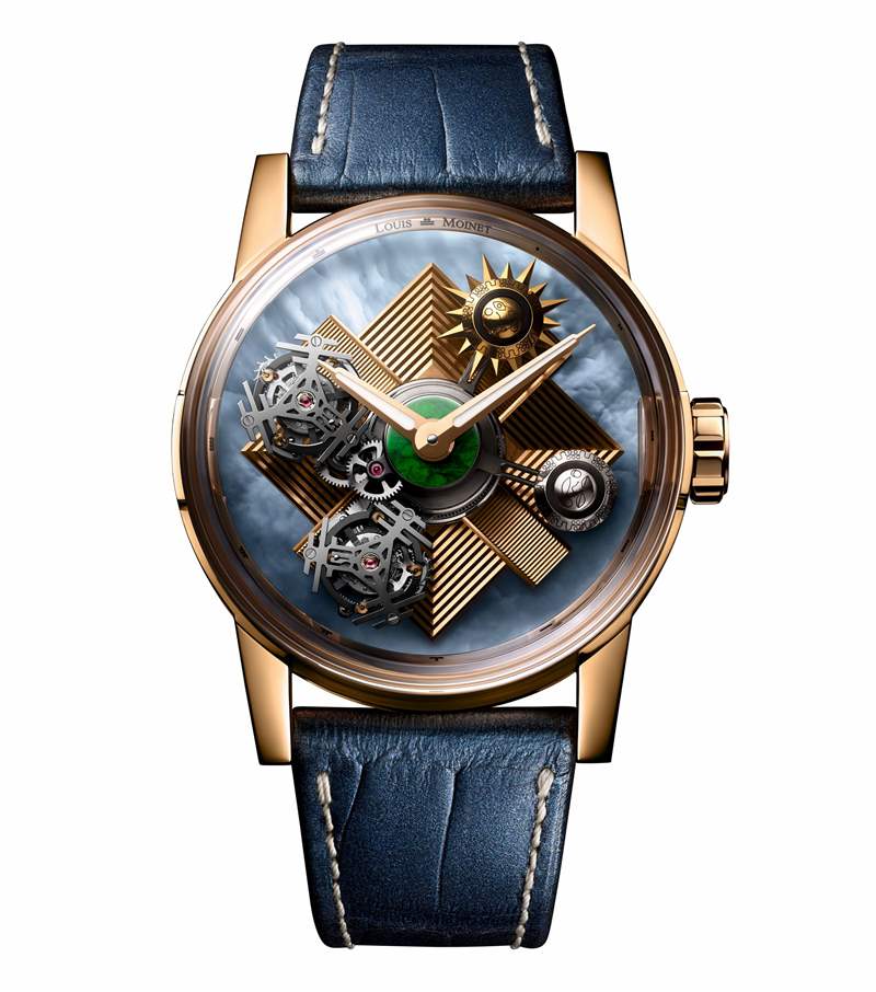 Louis Moinet推出Maya Eclipse獨一款雙重陀飛輪腕表：瑪雅文明-復刻表