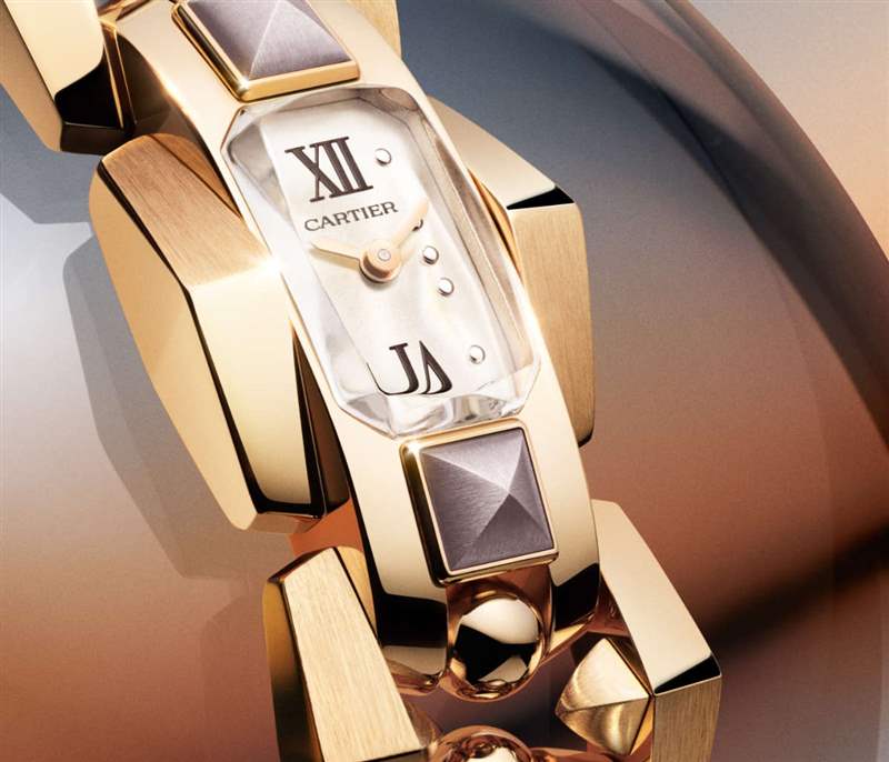 Cartier推出5枚Mécabille高級珠寶腕表：寶石滾珠與方釘元素-復(fù)刻表