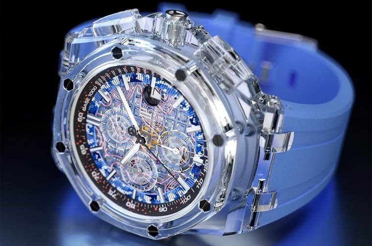 超吸睛!主打迷彩軍事風的透明皇家橡樹離岸型計時碼表-復刻表