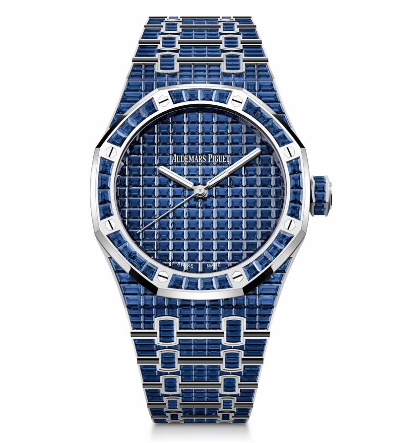 愛彼推出Royal Oak Selfwinding Rainbow Sets珠寶腕表：彩色寶石鑲嵌-復刻表