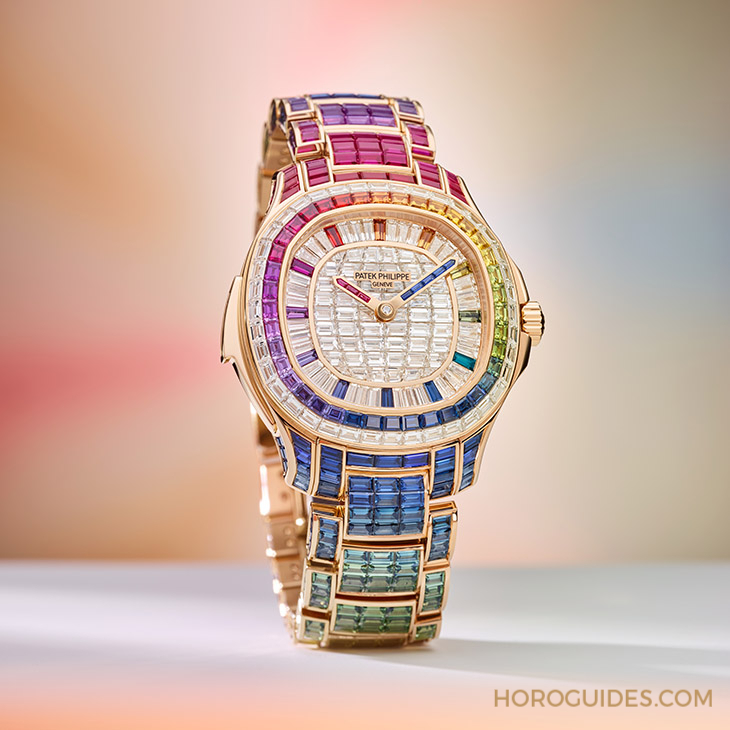 Ladies First！百達翡麗最新Aquanaut Luce「彩虹」三問表與Nautilus織紋復合表帶-復刻表