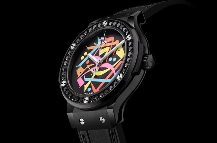 HUBLOT經(jīng)典融合黑陶瓷迪拜特別款 “鬼畫符” 有一個(gè)特殊含義-復(fù)刻表