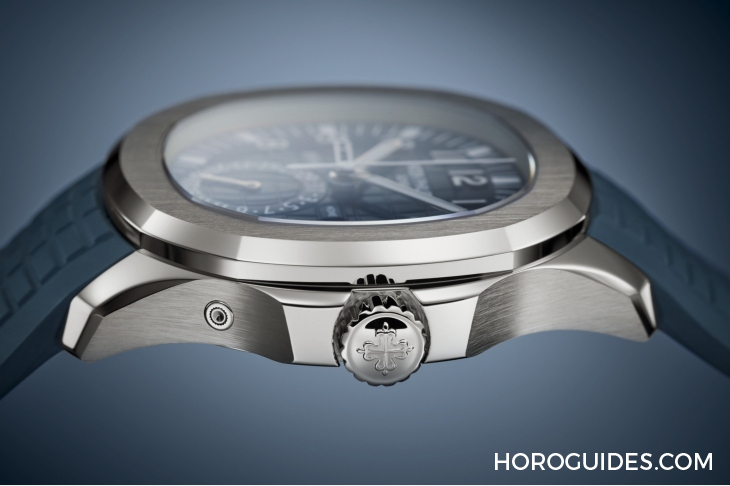 乳光藍灰面活力風，復雜功能運動表齊換色｜PP百達翡麗Nautilus、Aquanaut新款-復刻表