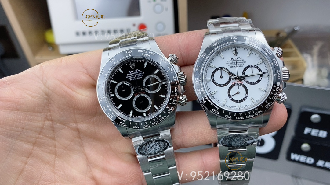 C廠Clean廠勞力士4131機芯黑陶迪126500(黑熊貓迪)深度解析-復(fù)刻表