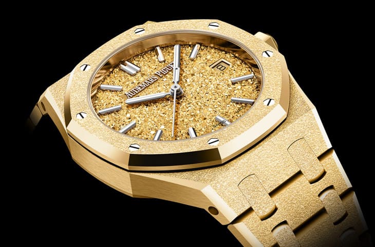 愛彼皇家橡樹系列再添新作：霜金自動表的璀璨工藝-復(fù)刻表