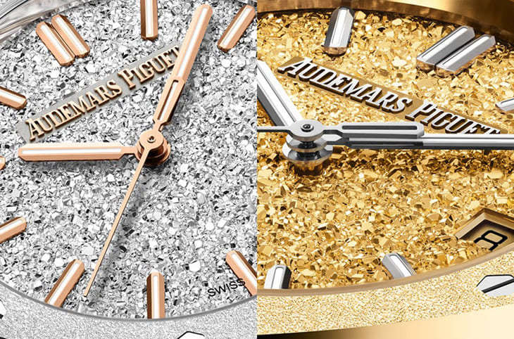 愛彼皇家橡樹系列再添新作：霜金自動表的璀璨工藝-復(fù)刻表