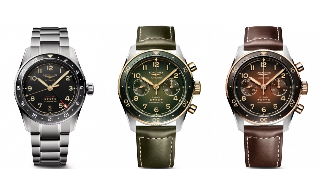 LONGINES Spirit再掀熱潮! Spirit Zulu Time鈦金屬腕表與計(jì)時(shí)秒表間金新色登場(chǎng)-復(fù)刻表